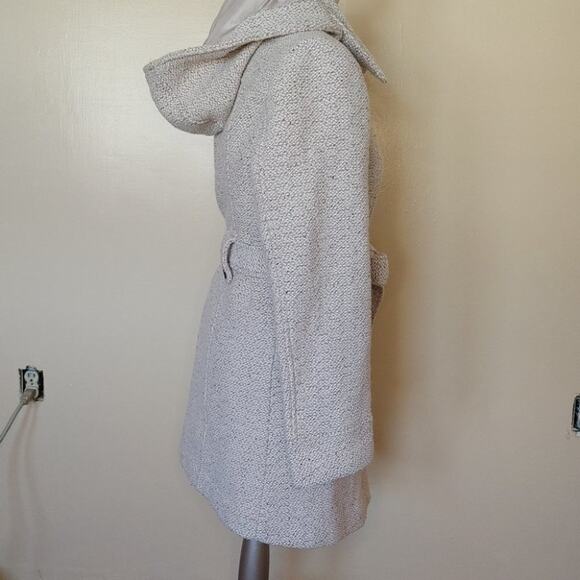 Liz Claiborne Outfitters Light Cream White Size Large L Heavy Button Coat Winter - Picture 3 of 16
